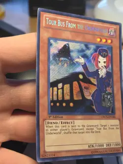 Yugioh Tour Bus From The Underworld Secret Rare 1st Edition ORCS-EN086 MP - Image 3