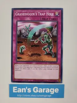 YuGiOh Gravedigger's Trap Hole 1st Edit SDBT-EN033 Beware of Traptrix common MN - Image 3