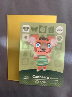 Animal Crossing Amiibo Card Series 3 Canberra #232 232-JG-AOE LP Ships Fast - Image 1