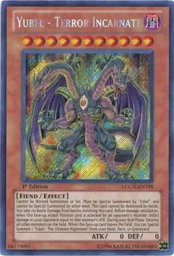 Yubel - Terror Incarnate [LCGX-EN198] Secret Rare Lightly Played Unlimited - Yug - Image 1