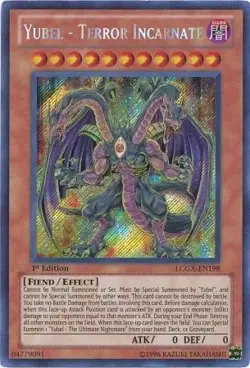 Yubel - Terror Incarnate [LCGX-EN198] Secret Rare Lightly Played Unlimited - Yug - Image 2