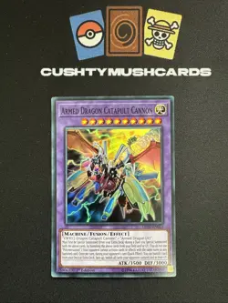 YUGIOH ARMED DRAGON CATAPULT CANNON SUPER RARE LED2-EN021 1ST EDITION - Image 1