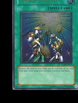 Yu-Gi-Oh Card of Sanctity TLM-EN037 Unlimited Ultimate Rare EU 2005 - Image 5