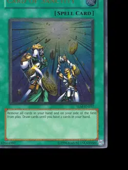 Yu-Gi-Oh Card of Sanctity TLM-EN037 Unlimited Ultimate Rare EU 2005 - Image 7