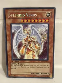yugioh SPLENDID VENUS TDGS-EN094 1st Ed Secret Rare LP - Image 1