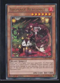 Yugioh Aromage Bergamot CORE-EN037 Rare 1st Edition Trading Card T - Image 1