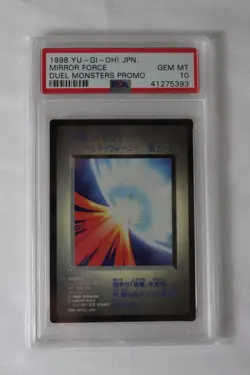 PSA 10 Mirror Force Yu-Gi-Oh DM1 1998 Duel Monsters Promo Japanese VINTAGE - Image 1