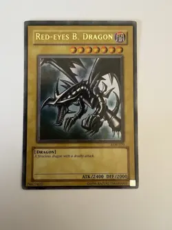Yu-Gi-Oh! TCG Red-Eyes Black Dragon LOB-070 Ultra Rare LP - Image 1
