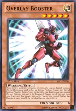 Overlay Booster - LVAL-EN006 - Common - 1st Edition x1 - Lightly Played - Image 1