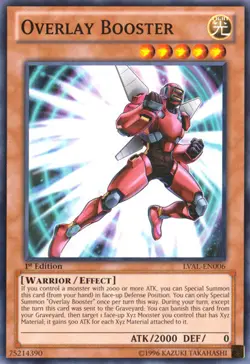 Overlay Booster - LVAL-EN006 - Common - 1st Edition x1 - Lightly Played - Image 2