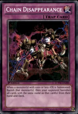 Chain Disappearance 1st Ed Common LCYW-EN289  Yu-Gi-Oh! - Image 3