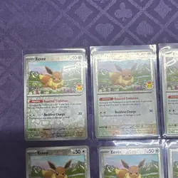 Eevee - (Pokemon Day 2025) (Reverse Cosmos Holo) 074/131 Lot Of 6 Cards - Image 2