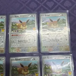 Eevee - (Pokemon Day 2025) (Reverse Cosmos Holo) 074/131 Lot Of 6 Cards - Image 3