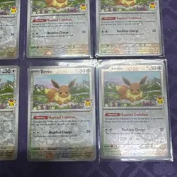 Eevee - (Pokemon Day 2025) (Reverse Cosmos Holo) 074/131 Lot Of 6 Cards - Image 4