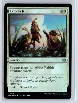FOIL Hop to It 16 Bloomburrow Uncommon â€“ MTG Magic the Gathering Card - Image 1