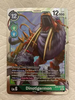 Digimon Card Game Dinotigermon BT9-056 Rare NM - Image 1