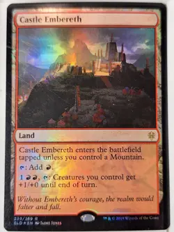 Castle Embereth - FOIL -Throne of Eldraine - Magic the Gathering MTG Nice! - Image 1