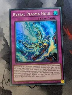 Ryzeal Plasma Hole CRBR-EN010 Super Rare 1st Edition YuGiOh TCG Card - Image 1