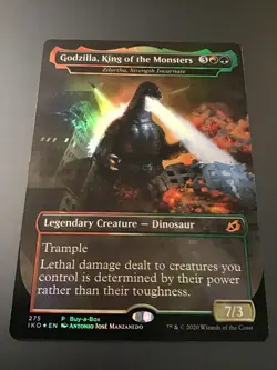 MTG Strength Incarnate #275 Godzilla, King of the Monsters Borderless Foil NM - Image 1