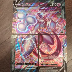 Mewtwo V-UNION [Set of 4] SWSH: Sword & Shield Promo Cards Holo Pokemon - Image 1