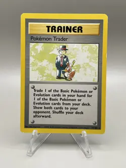 Pokemon Trader 77/102 Rare Trainer - PokÃ©mon 1999 Unlimited Base Set - Image 3