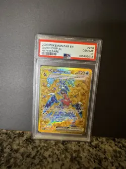 2023 POKEMON PAR EN-PARADOX RIFT HYPER RARE #260 GARCHOMP EX PSA 10 - Image 1