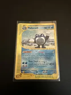 Poliwrath Holo 24/165 2002 Pokémon Expedition TCG Card LP Moderate Play - Image 1