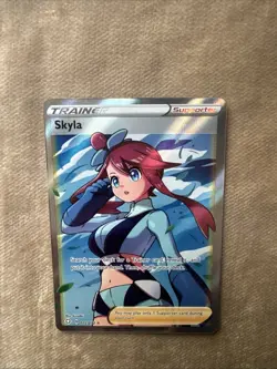 Pokemon Skyla #072/072 Shining Fates Ultra Rare Full Art Holo Card - Image 1