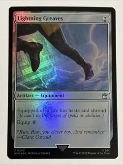 MTG Universes Beyond: Doctor Who Lightning Greaves Foil 0243 NM - Image 1