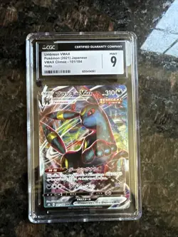Japanese Pokemon 2021 Umbreon VMAX 101/184 VMAX Climax CGC 9 Mint - Image 1