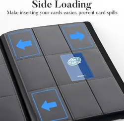 Trading Card Binder 9 Pocket 360 Cards PU Cover Zip Binder for Pokemon Sports - Image 5