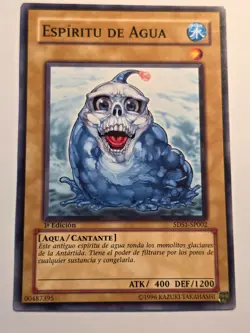 Water Spiritâ—SPANISHâ—YUGIOHâ—5DS1â—COMMONâ—2008â—1st EDâ—NM - Image 1