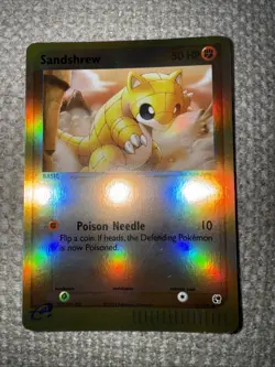 Sandshrew 75/100 EX Sandstorm Reverse Holo PokÃ©mon Card TCG  - Image 1