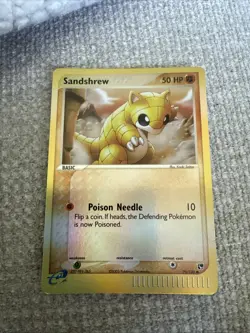 Sandshrew 75/100 EX Sandstorm Reverse Holo PokÃ©mon Card TCG  - Image 2