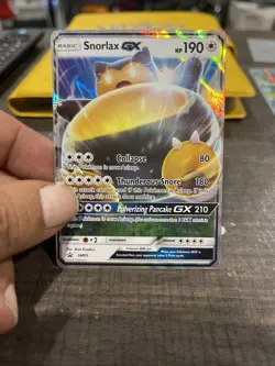 Snorlax GX SM05 Sun & Moon Black Star Promo Pokemon Card Ultra Rare - Image 3