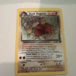 Pokemon Card - Dark Dugtrio Rare Holo 2000 team rocket (14) 6/82 - Image 1