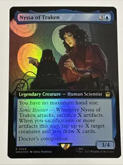 MTG Universes Beyond: Doctor Who Nyssa of Traken Extended Art Foil 0366 NM Rare - Image 1