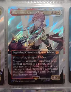 Lightning, Army of One - Final Fantasy MTG -  Surge Foil # 545 - Image 1