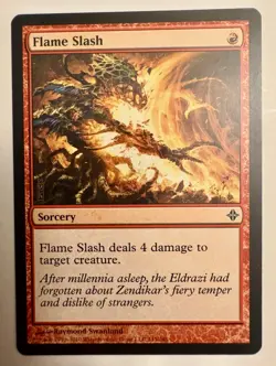 Flame Slash (145/248) Rise of the Eldrazi LP MTG MAGIC - Image 1