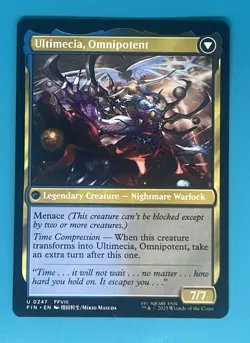 Mtg Ultimecia, Time Sorceress- Omnipotent Final Fantasy Regular Double Sided - Image 1
