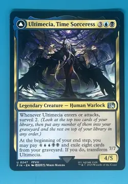 Mtg Ultimecia, Time Sorceress- Omnipotent Final Fantasy Regular Double Sided - Image 2
