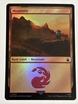 MTG Universes Beyond: Doctor Who Mountain Foil 0202 NM - Image 1