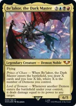 MTG English Be'lakor, the Dark Master (Surge Foil) NM Foil - Image 1