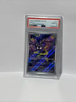 Pokemon 2024 Temporal Forces  Gastly 177/162 Illustration Rare PSA 10 Gem MintðŸ’Ž - Image 1