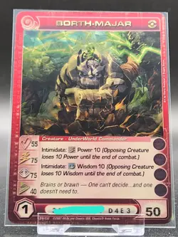 Chaotic Card : (2/5 Max) Borth-majar Dawn Of Perim Super Rare Creature - Image 3