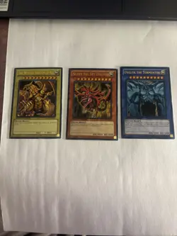 Yu-Gi-Oh! TCG Set of Egyptian God Cards (Obelisk, Ra, Slifer) Legendary... - Image 10