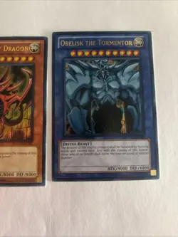 Yu-Gi-Oh! TCG Set of Egyptian God Cards (Obelisk, Ra, Slifer) Legendary... - Image 5