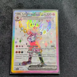 Cinderace EX  157/142 SV07 Stellar Crown Ultra Rare Holo Card - Image 2