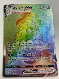 Alcremie VMAX 073/072 Pokémon Card TCG Shining Fates Holo Sword & Shield Rainbow - Image 1