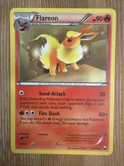 Flareon - 12/108 - Pokemon Dark Explorers Black & White Rare Card NM - Image 3
